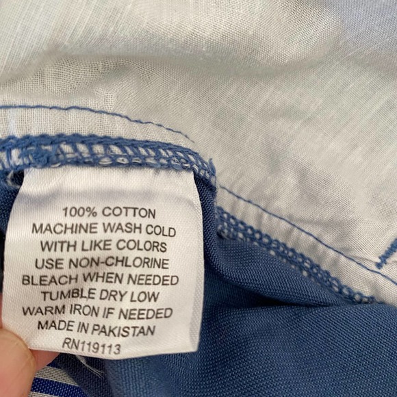 Cuffy’s of Cape Cod Shorts Womens Classic Blue Chino Flat Front Coastal Grandma - Picture 5 of 7